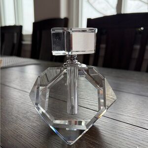 Crystal Glass Perfume Bottle - Clear